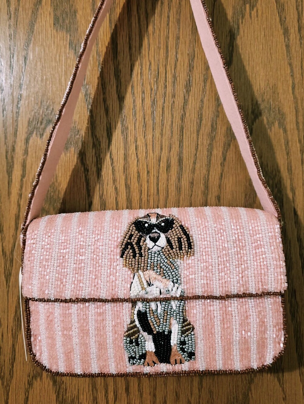 ANTHROPOLOGIE Fiona Beaded Bag Animal Edition Cocker Spaniel Dog - Picture 5 of 13